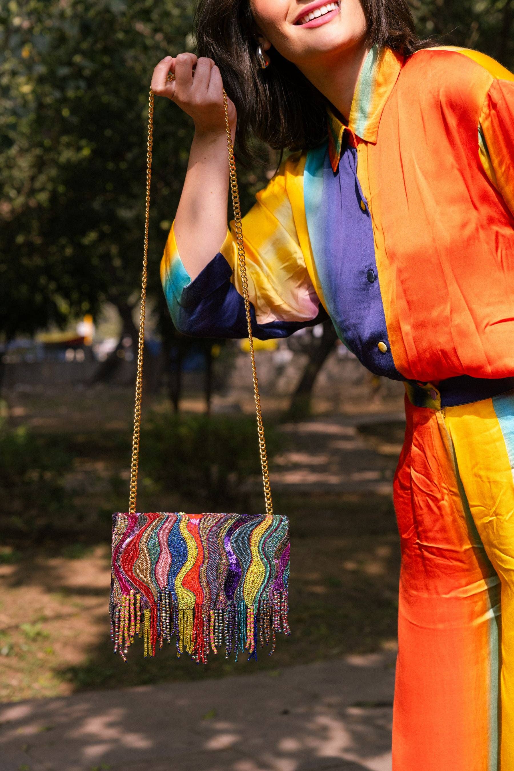 Zari Dune Clutch