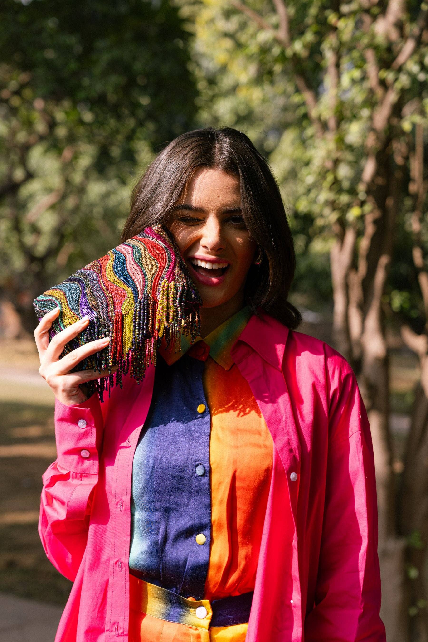 Zari Dune Clutch